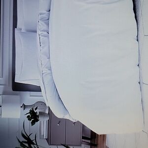 Bare Home Queen White premium duvet cover set 1800 super soft microfiber New